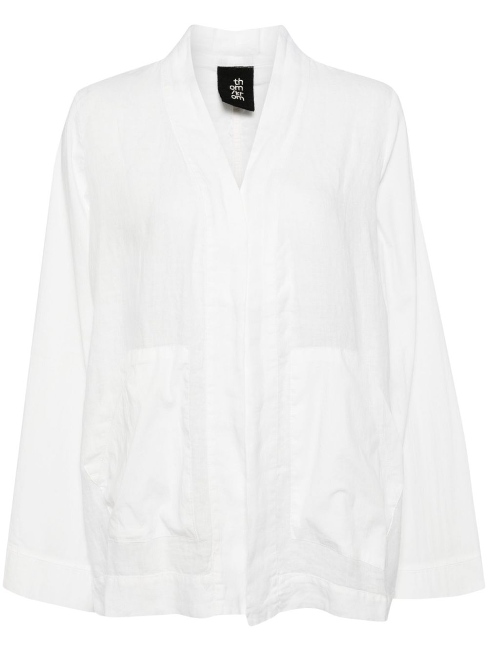 Thom Krom open-front lightweight jacket - White von Thom Krom