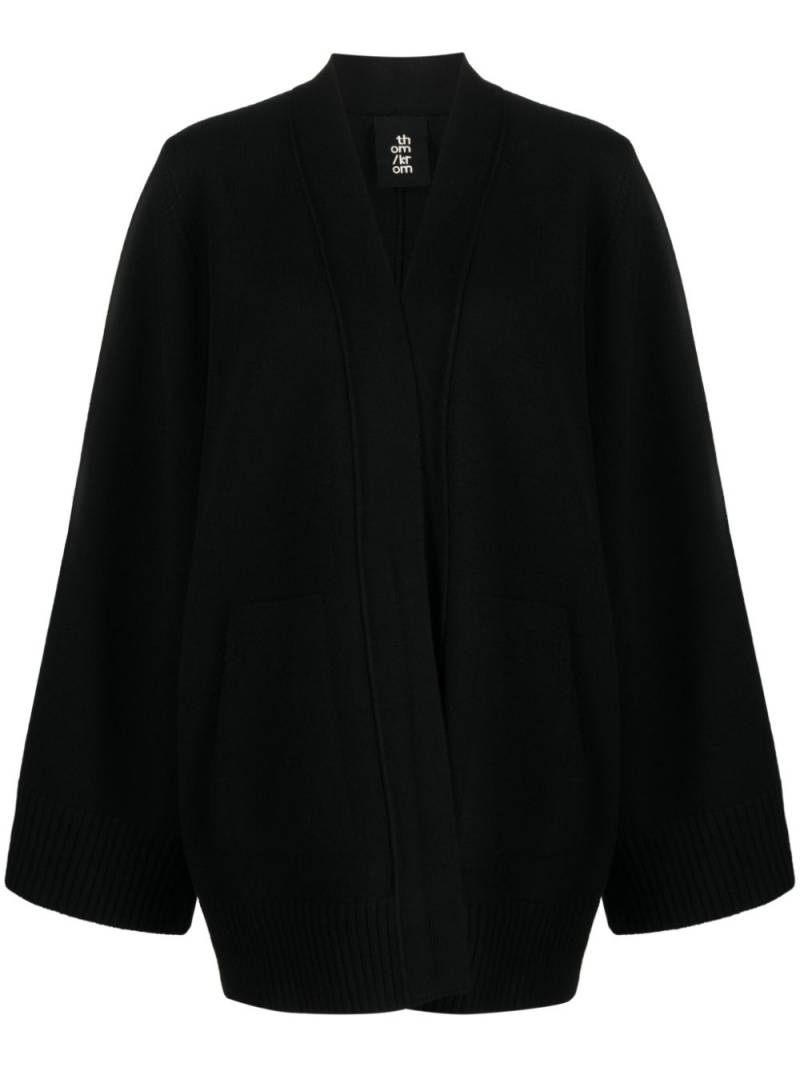 Thom Krom open-front merino cardigan - Black von Thom Krom