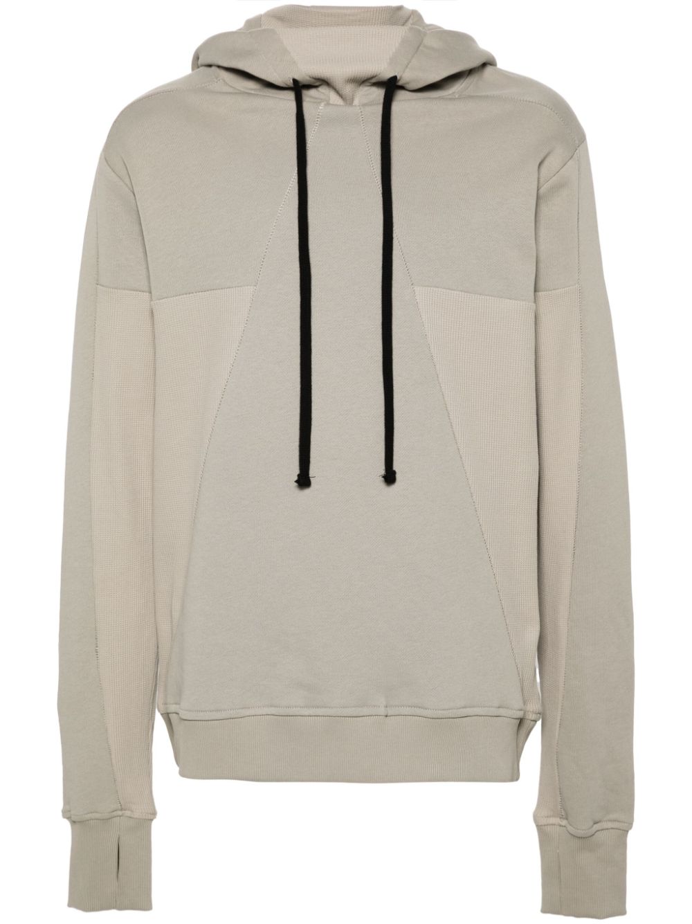 Thom Krom panelled-design hoodie - Neutrals von Thom Krom