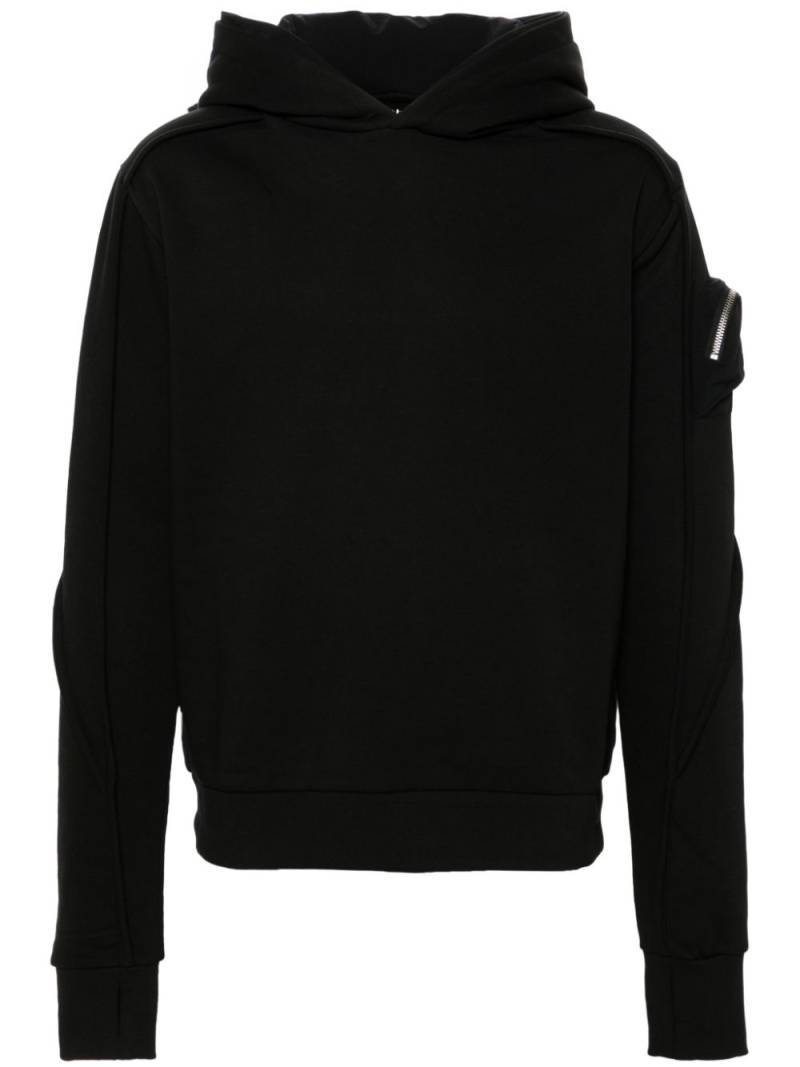 Thom Krom panelled hoodie - Black von Thom Krom