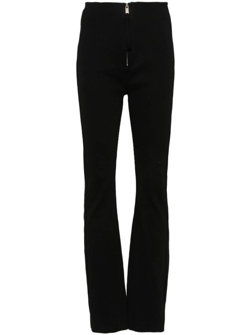 Thom Krom ribbed high-waist trousers - Black von Thom Krom