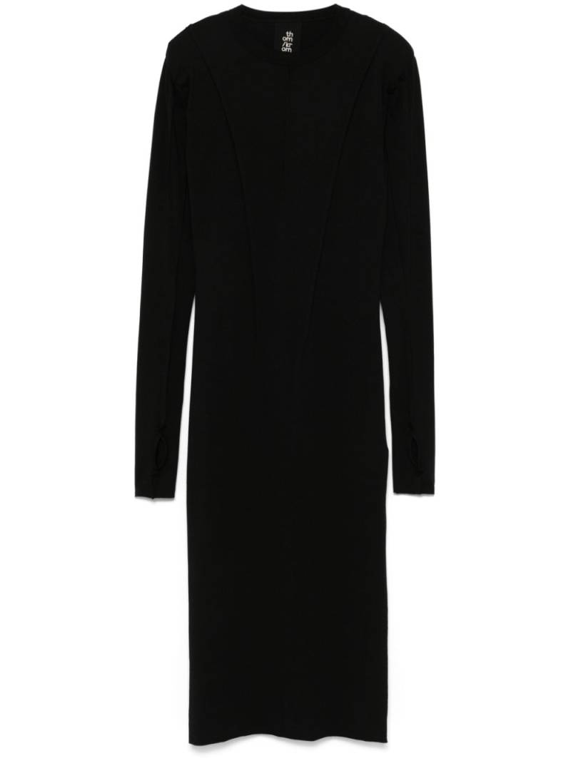 Thom Krom seam-detail midi dress - Black von Thom Krom