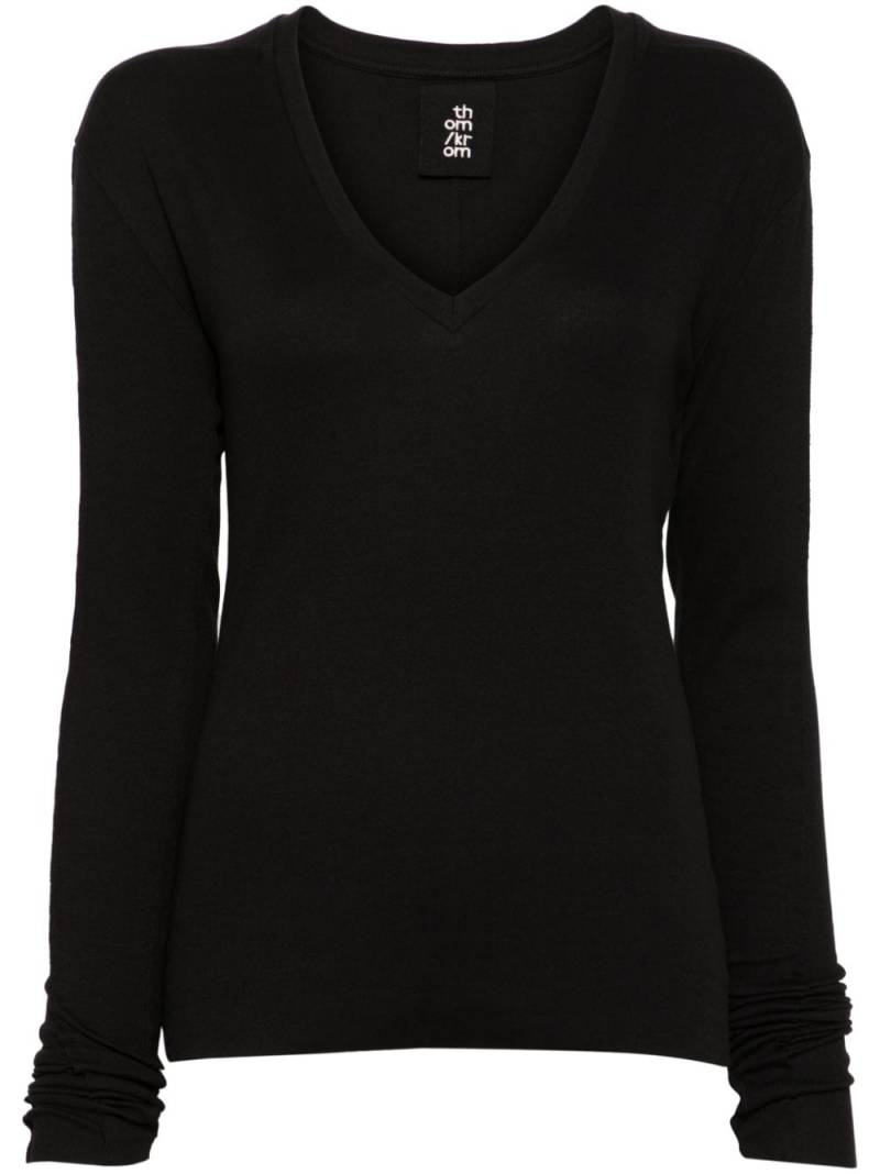 Thom Krom seam-detailing sweatshirt - Black von Thom Krom