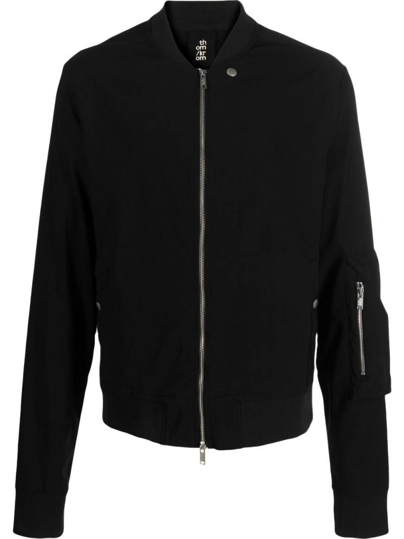 Thom Krom zipped-up bomber jacket - Black von Thom Krom