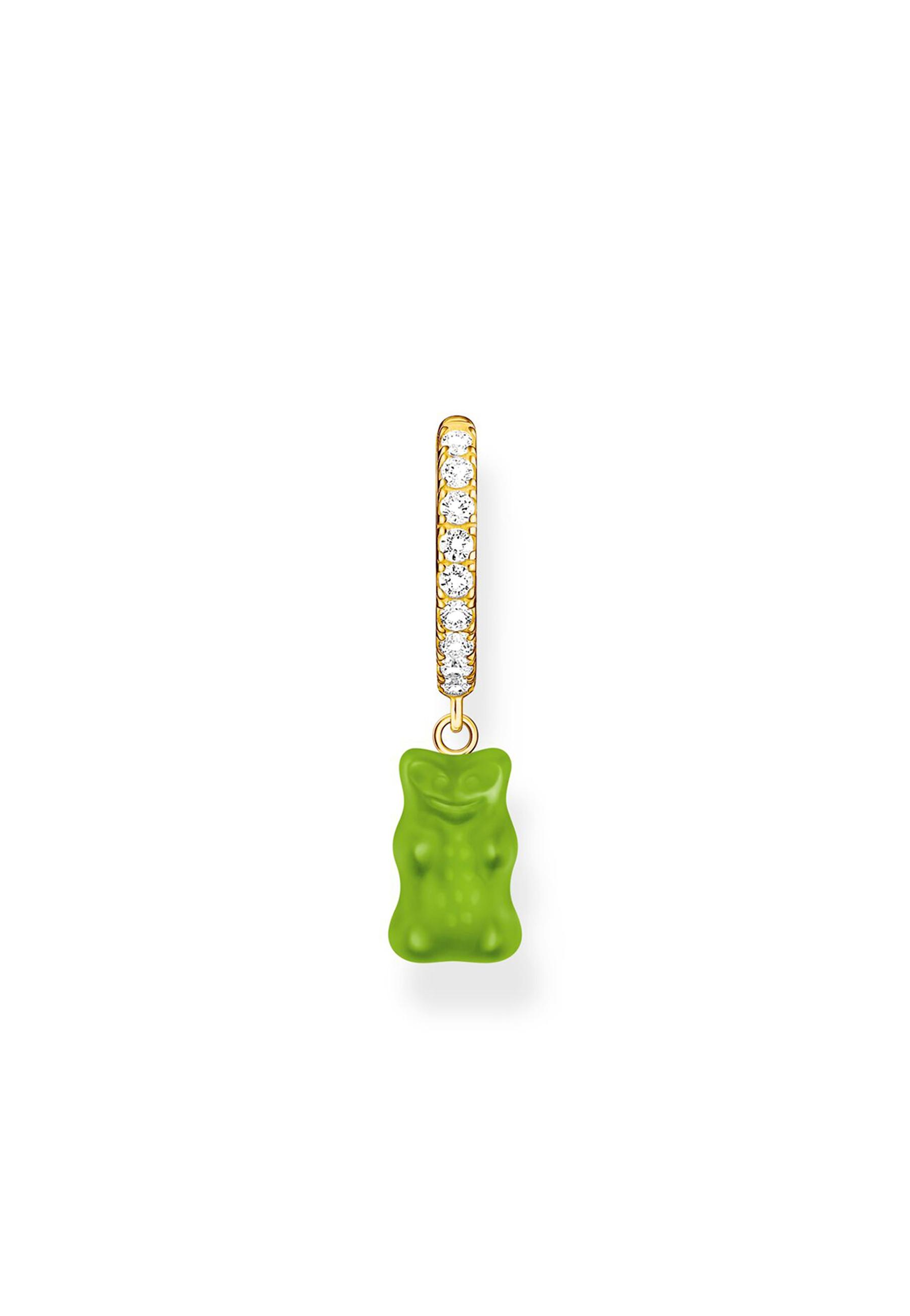 Einzel Creole Haribo Grüner Goldbär Damen Gold ONE SIZE von Thomas Sabo