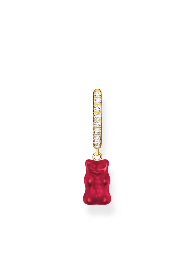 Einzel Creole Haribo Rot Goldbär Damen Gold ONE SIZE von Thomas Sabo