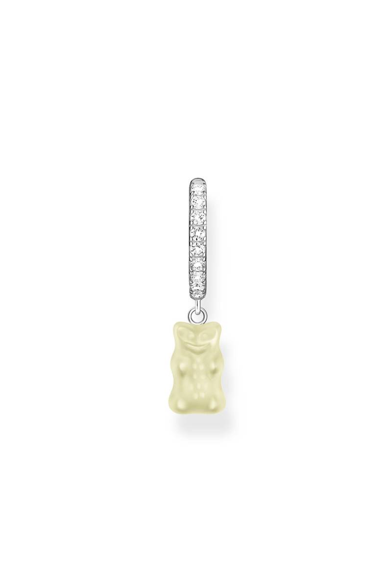 Einzel Creole Haribo Weiß Goldbär Damen Silber ONE SIZE von Thomas Sabo