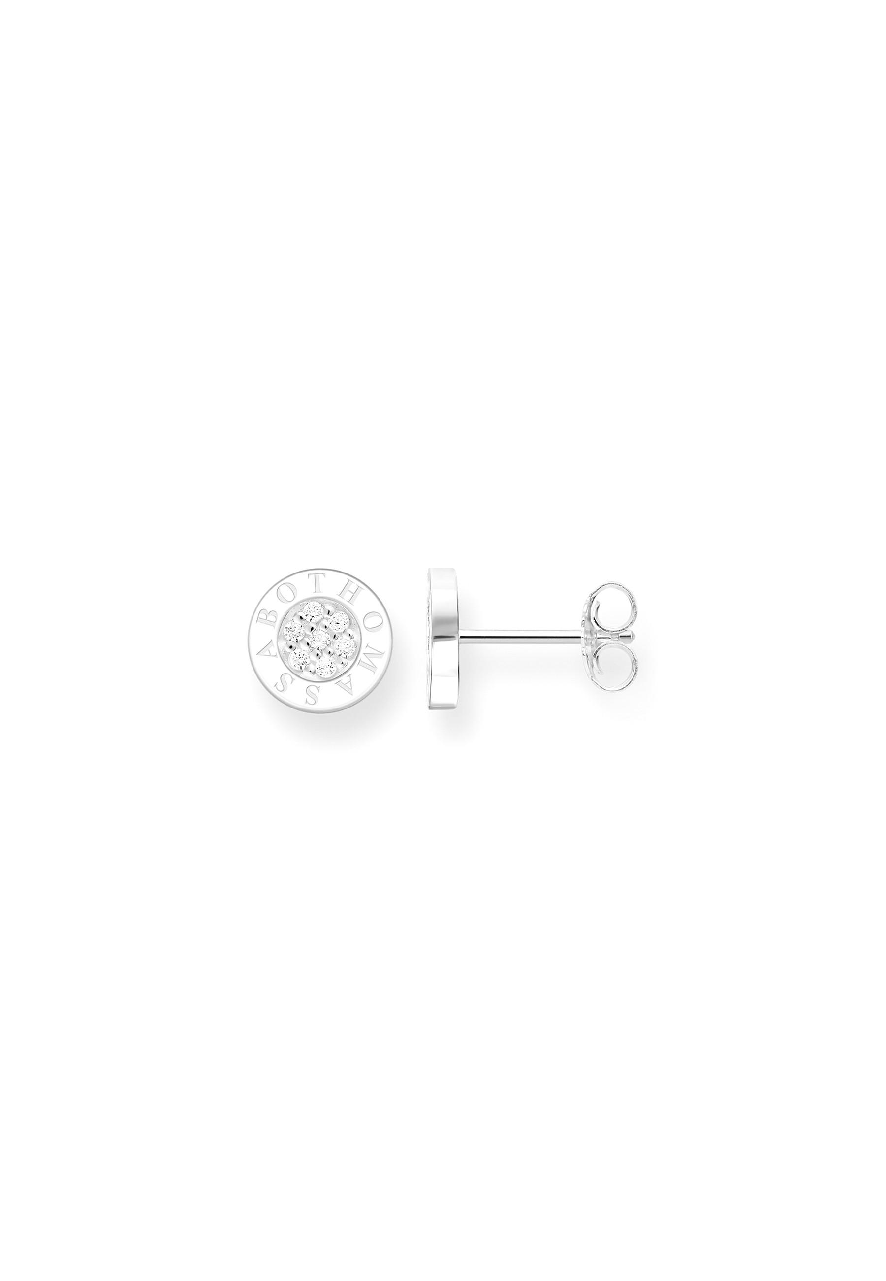 Ohrstecker Classic Pavé Weiß Damen Silber ONE SIZE von Thomas Sabo