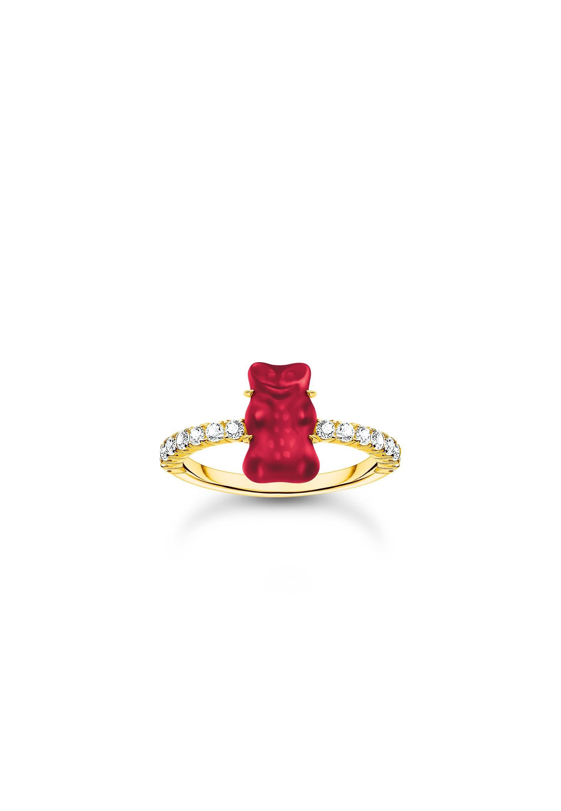 Ring Haribo Rot Goldbär Damen Gold 18mm von Thomas Sabo