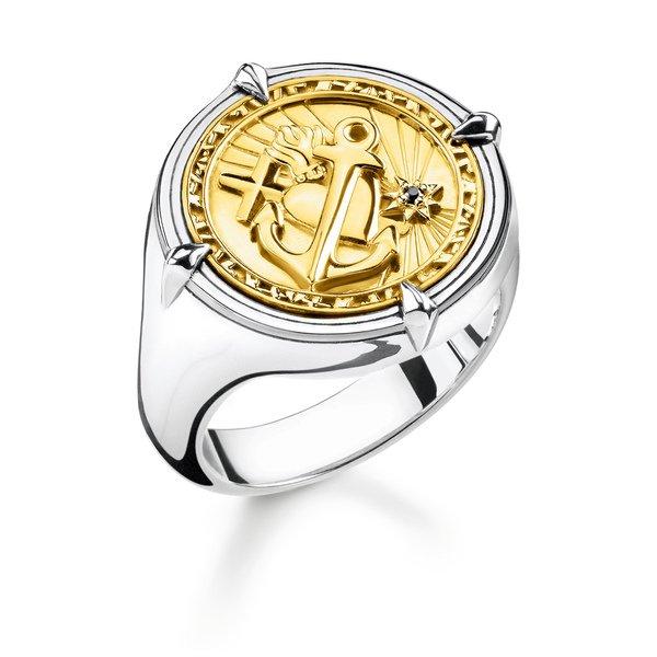 Ring Mit Stein Damen Gold 58 von Thomas Sabo