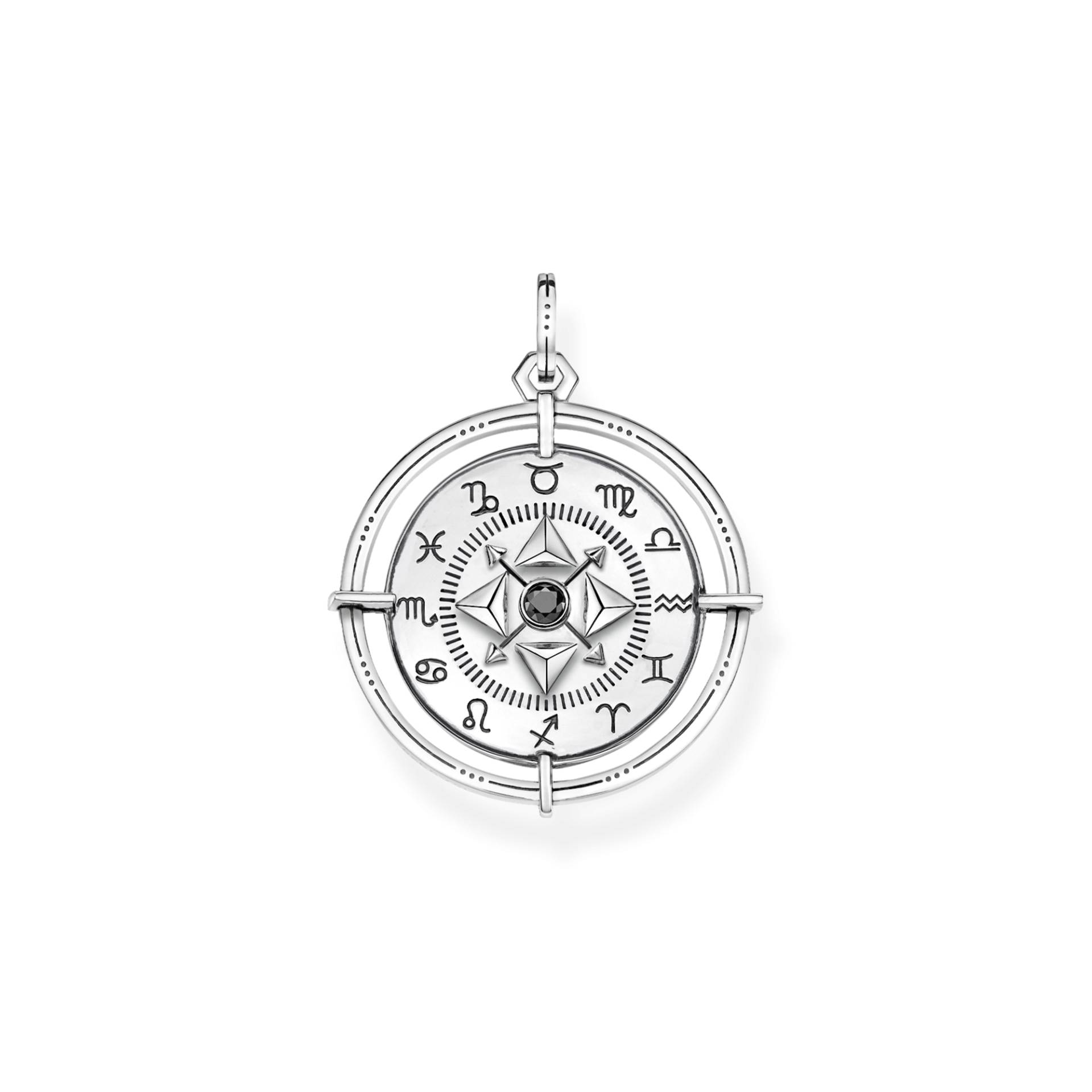 Thomas Sabo Anhänger Amulett Elements of Nature silber schwarz PE907-643-11 von Thomas Sabo