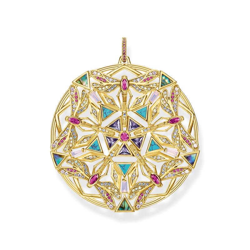 Thomas Sabo Anhänger Amulett Kaleidoskop Libelle gold mehrfarbig PE878-961-7 von Thomas Sabo