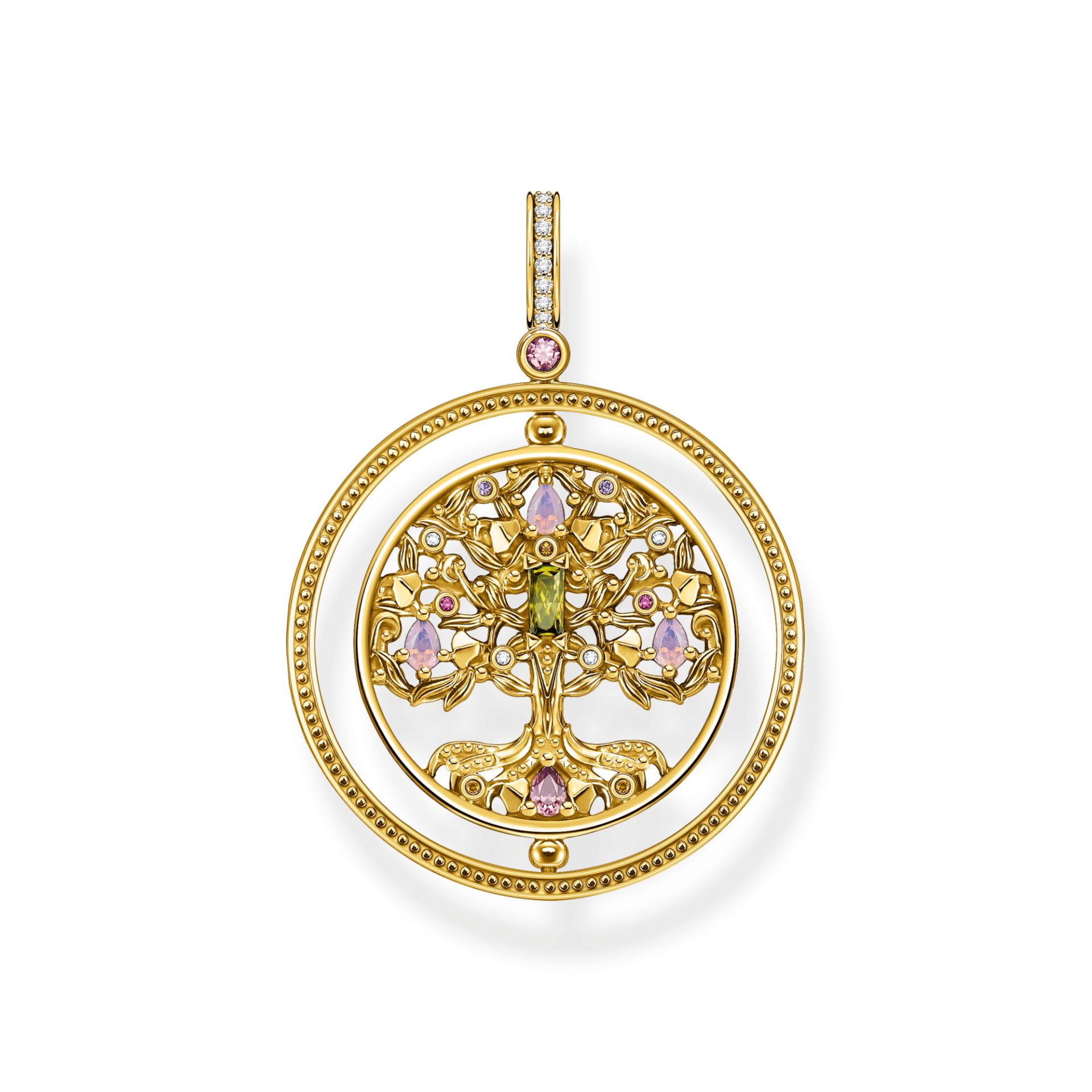 Thomas Sabo Anhänger Baum der Liebe gold farbige Steine mehrfarbig PE920-996-7 von Thomas Sabo