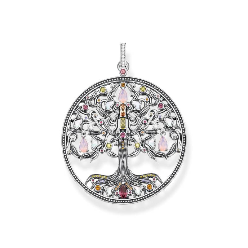 Thomas Sabo Anhänger Baum der Liebe silber farbige Steine mehrfarbig PE919-318-7 von Thomas Sabo