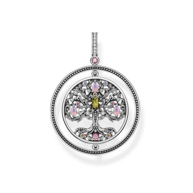 Thomas Sabo Anhänger Baum der Liebe silber farbige Steine mehrfarbig PE920-318-7 von Thomas Sabo