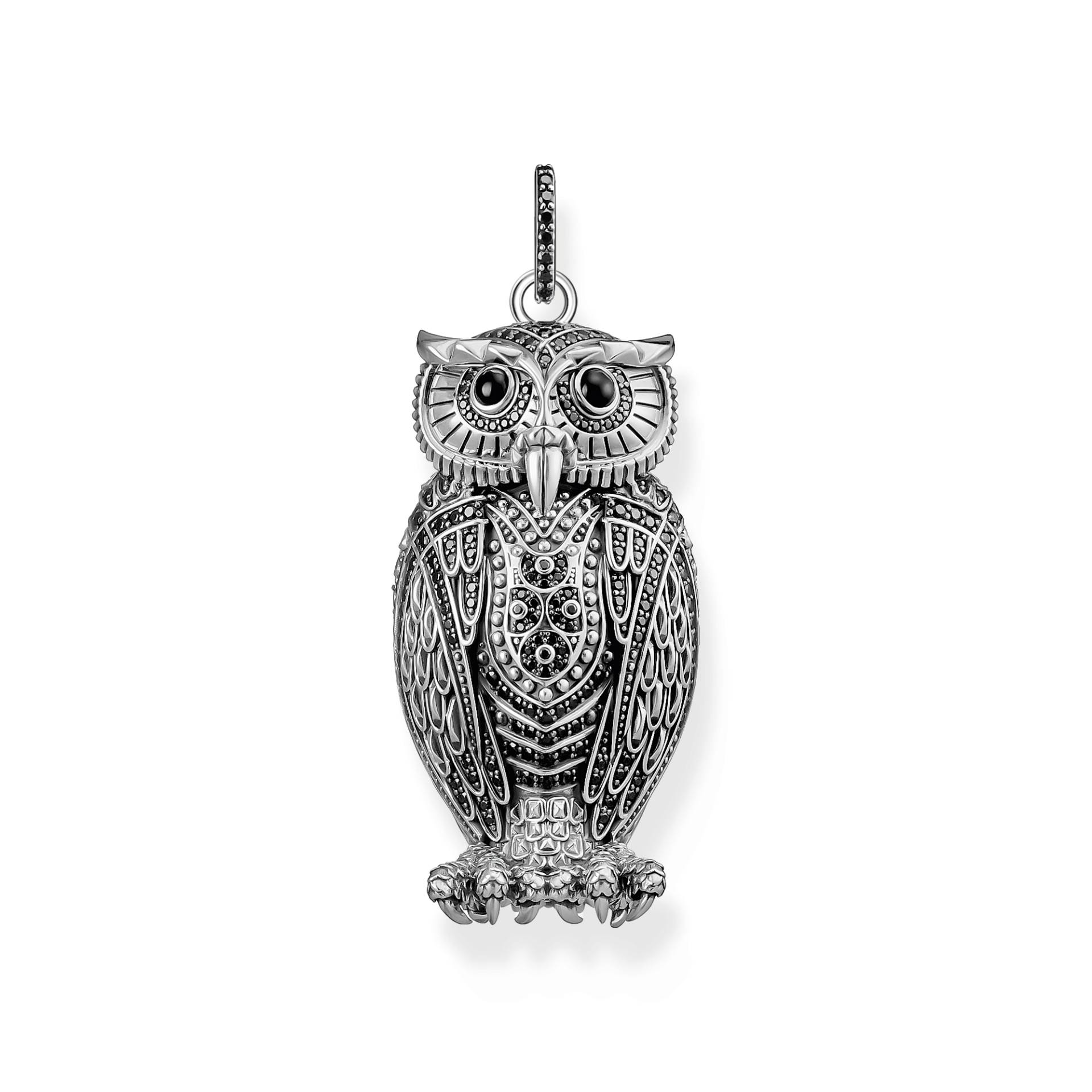 Thomas Sabo Anhänger Eule Mystische Wächtereule Limited Edition Silber schwarz PE978-641-11 von Thomas Sabo