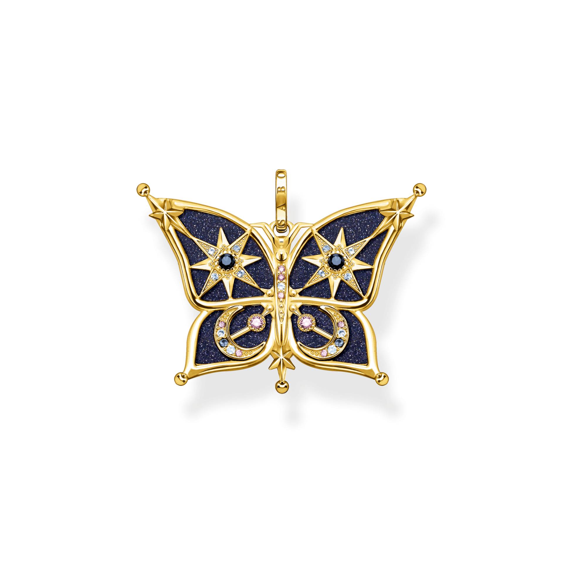 Thomas Sabo Anhänger Schmetterling Stern & Mond gold mehrfarbig PE929-963-7 von Thomas Sabo