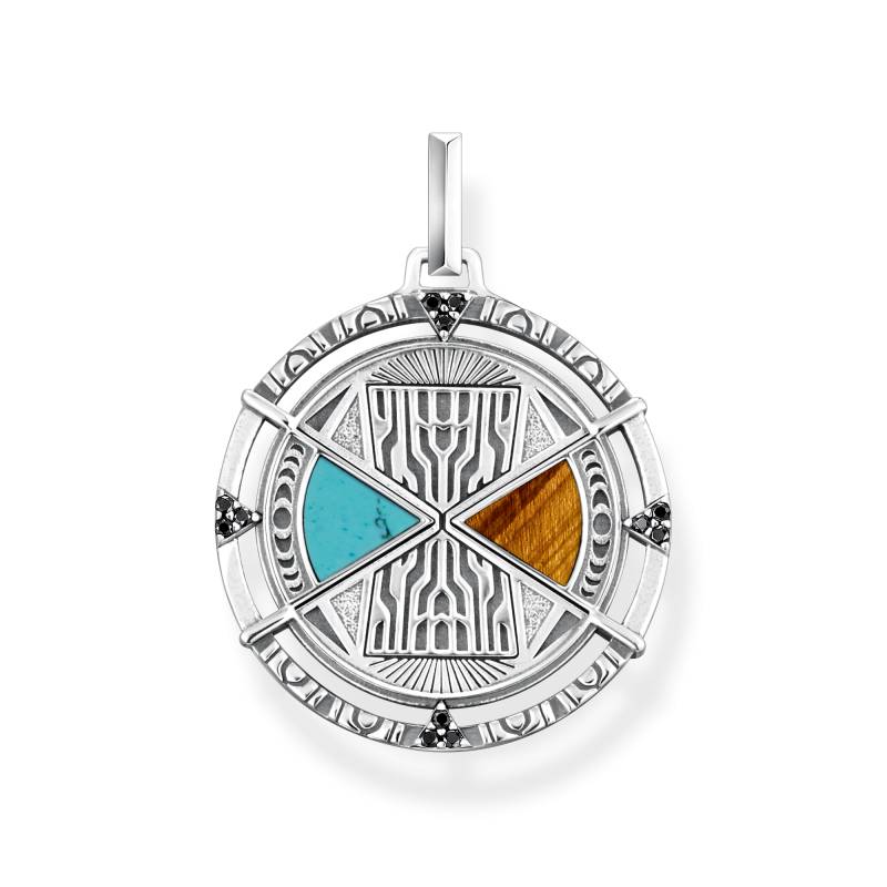 Thomas Sabo Anhänger Talisman mit Tigerauge und Türkis Silber mehrfarbig PE951-364-7 von Thomas Sabo