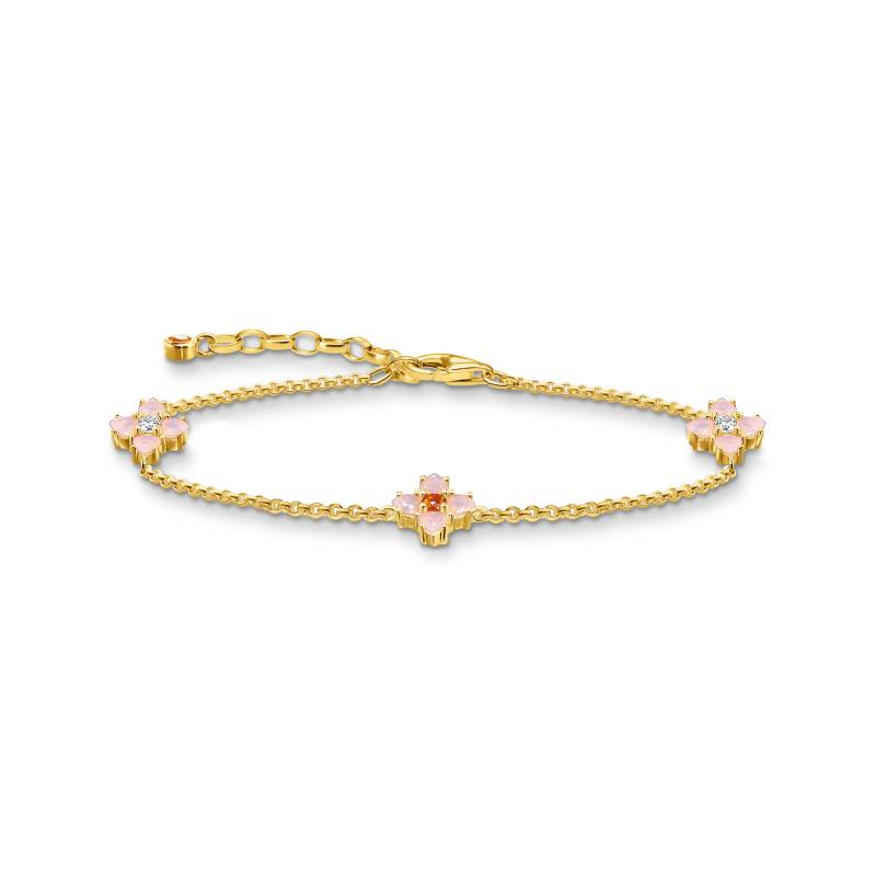 Thomas Sabo Armband Blüte gold mehrfarbig A2017-971-7-L19V von Thomas Sabo