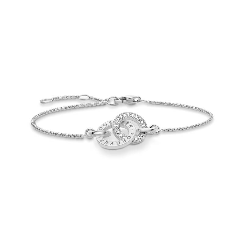 Thomas Sabo Armband Forever Together silber weiß A1551-051-14-L19,5V von Thomas Sabo