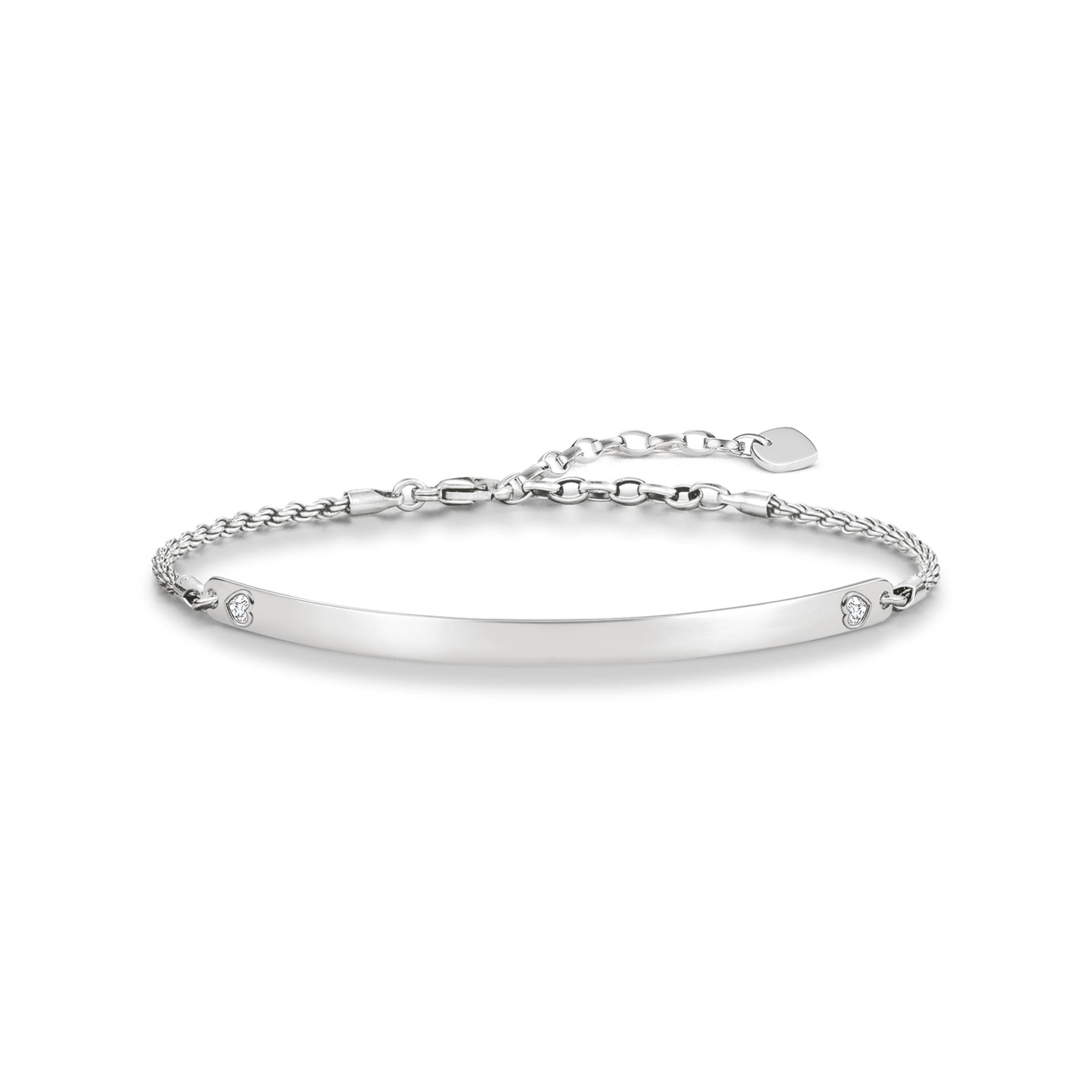 Thomas Sabo Armband Herz weiß LBA0045-051-14-L19,5V von Thomas Sabo