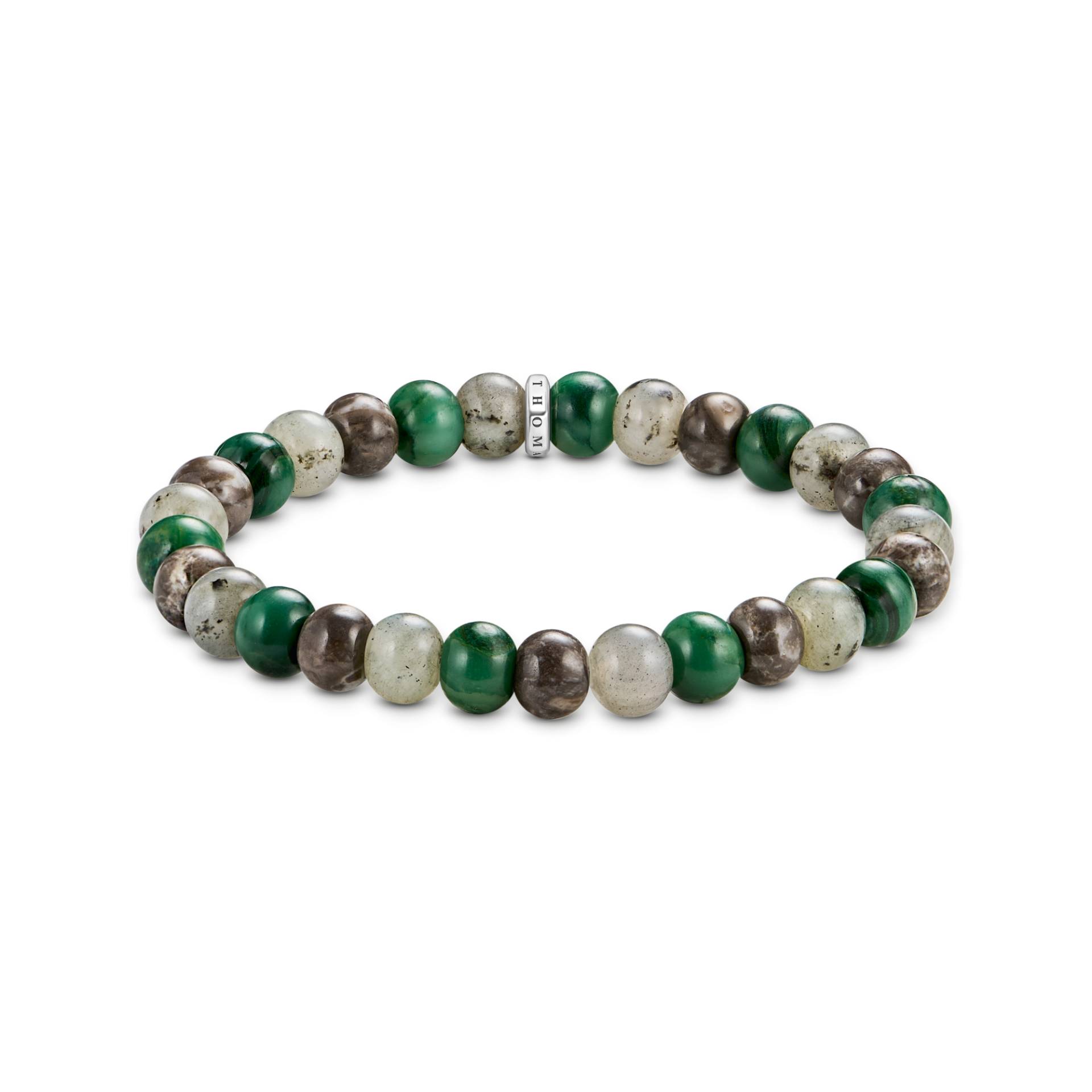 Thomas Sabo Armband Jasper, Jade und Labradorit 9 mm grün A2196-503-6-L17 von Thomas Sabo