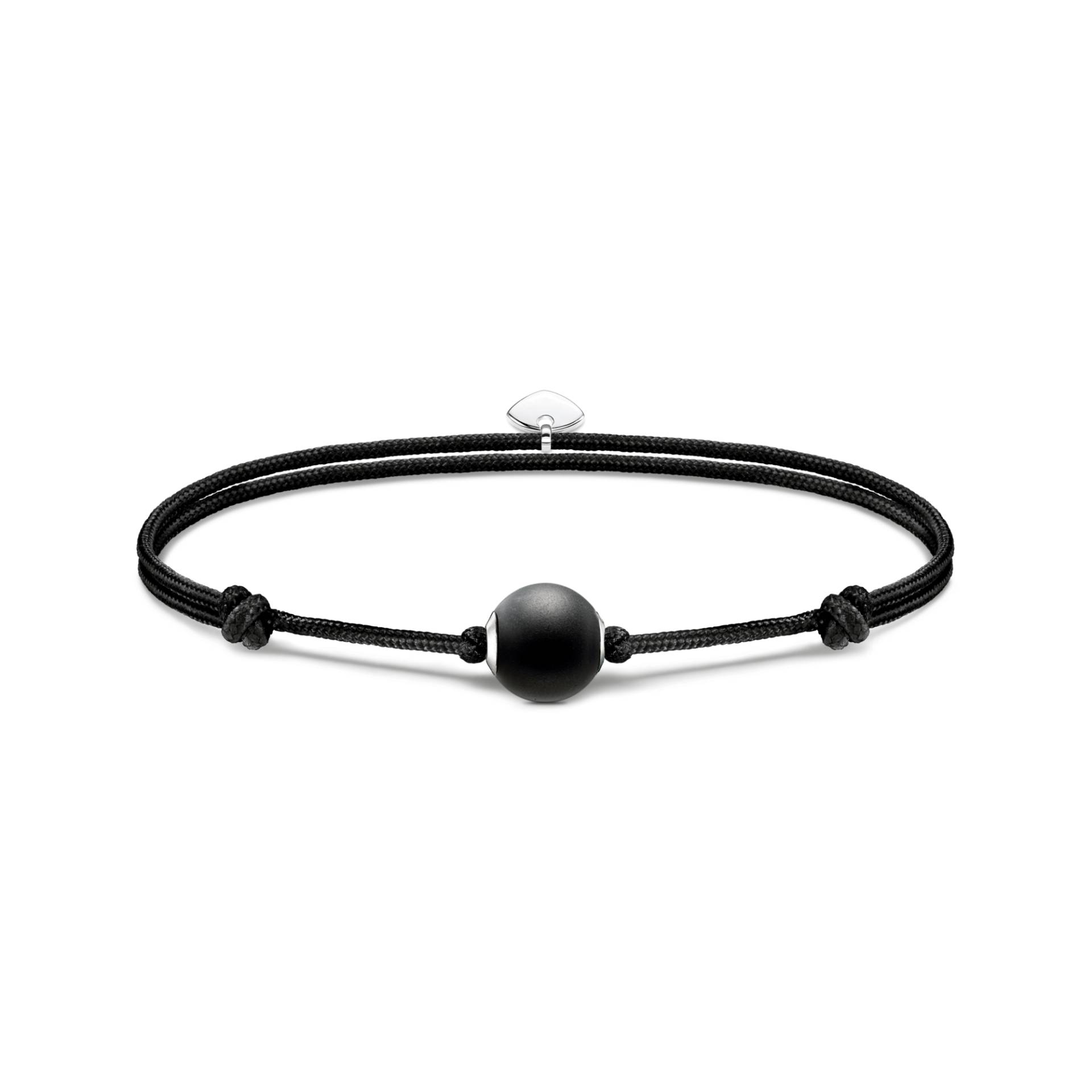 Thomas Sabo Armband Karma Secret mit schwarzem Obsidian Bead mattiert schwarz A2101-172-11-L22V von Thomas Sabo