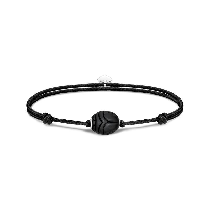 Thomas Sabo Armband Karma Secret mit schwarzem Obsidian Bead mattiert schwarz A2109-172-11-L22V von Thomas Sabo