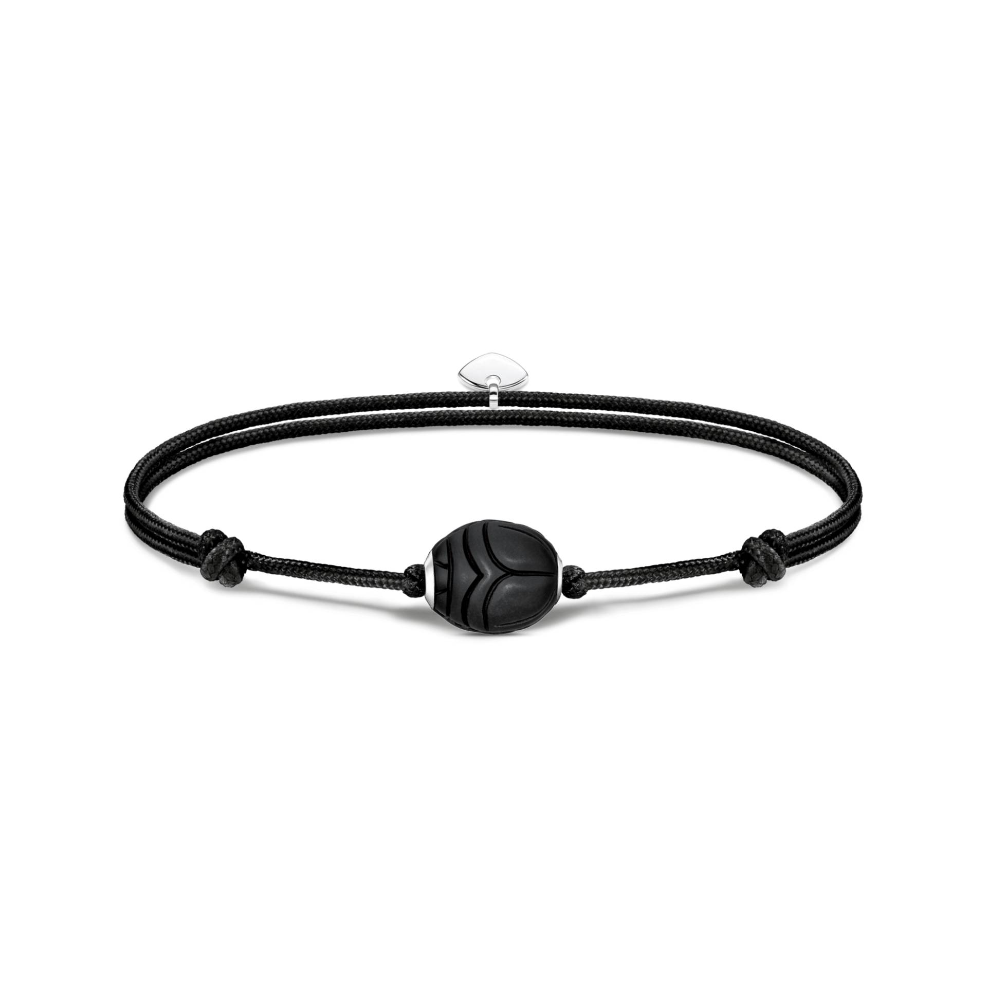 Thomas Sabo Armband Karma Secret mit schwarzem Obsidian Bead mattiert schwarz A2109-172-11-L22V von Thomas Sabo