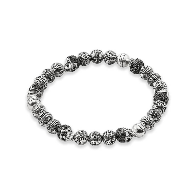 Thomas Sabo Armband Kreuz und Totenkopf schwarz A1177-051-11-L von Thomas Sabo