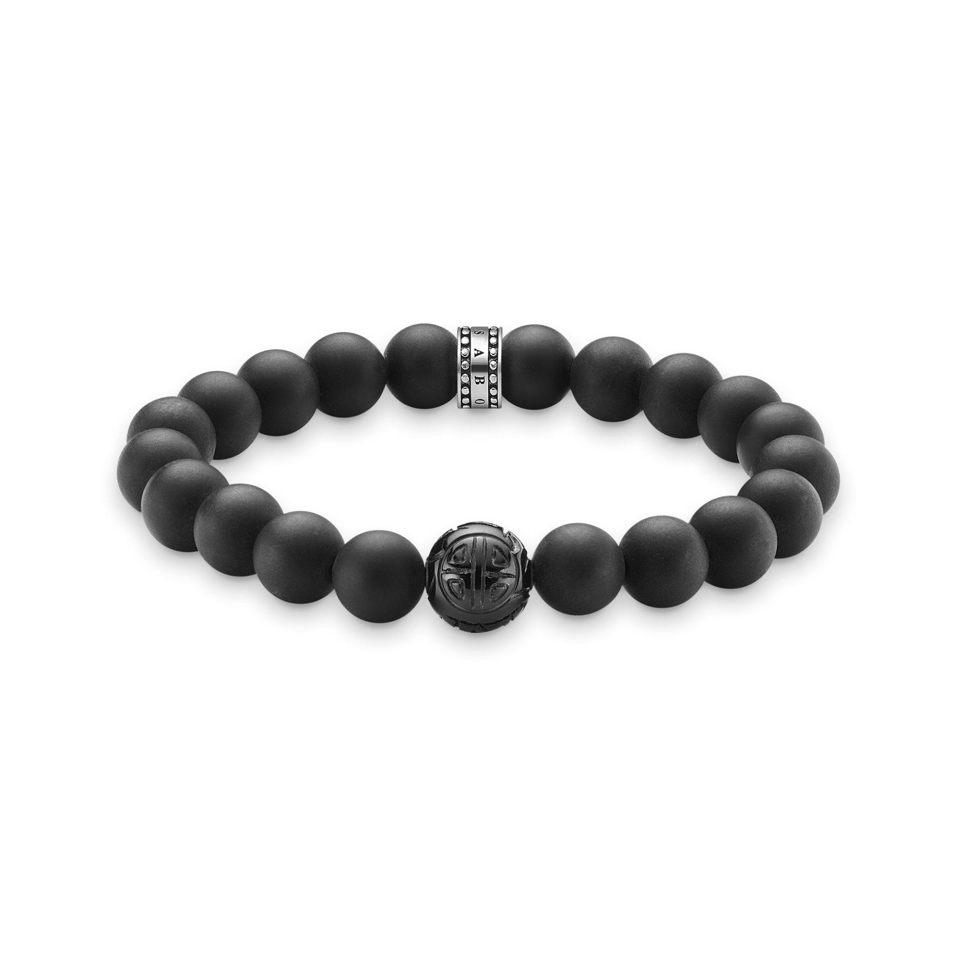 Thomas Sabo Armband Obsidian schwarz A1085-023-11-XL von Thomas Sabo