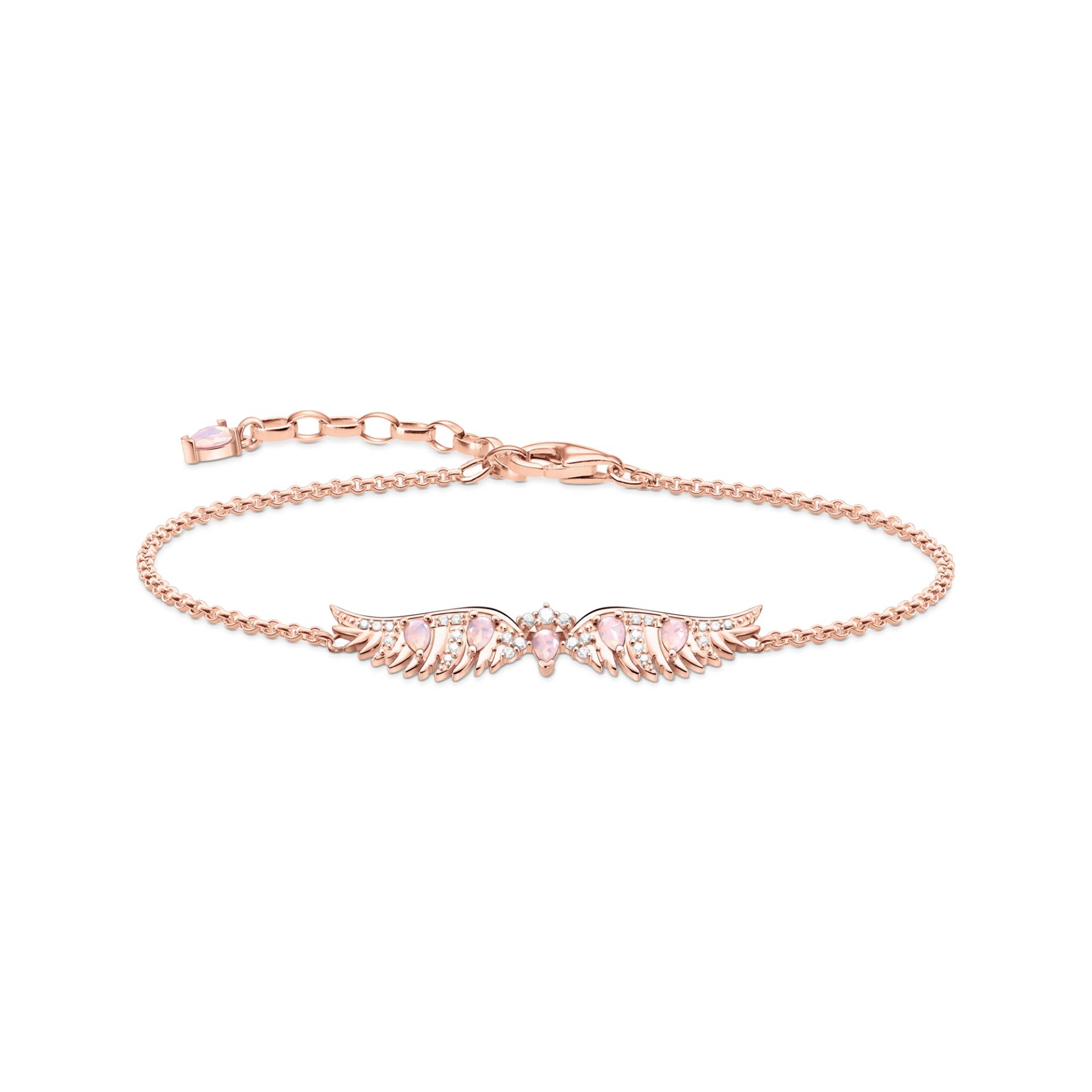 Thomas Sabo Armband Phönix-Flügel mit rosa Steinen roségold pink A2069-323-9-L19V von Thomas Sabo