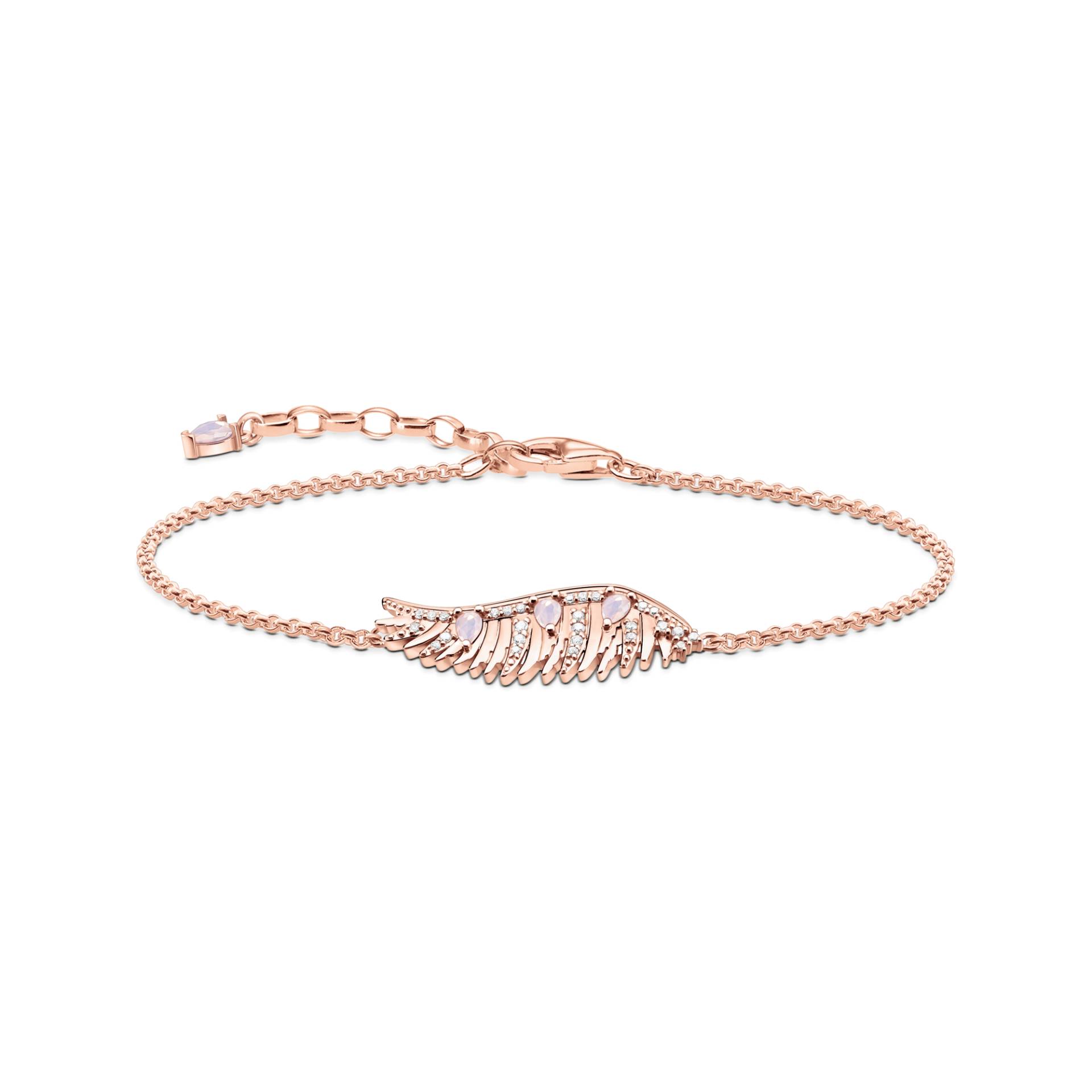 Thomas Sabo Armband Phönix-Flügel mit rosa Steinen roségold pink A2070-323-9-L19V von Thomas Sabo