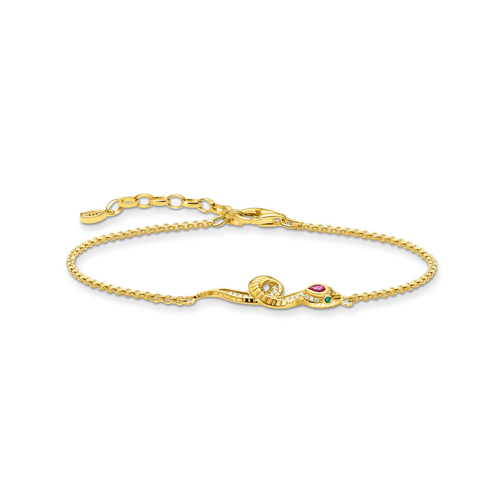 Thomas Sabo Armband Schlange gold mehrfarbig A1981-488-7-L19V von Thomas Sabo