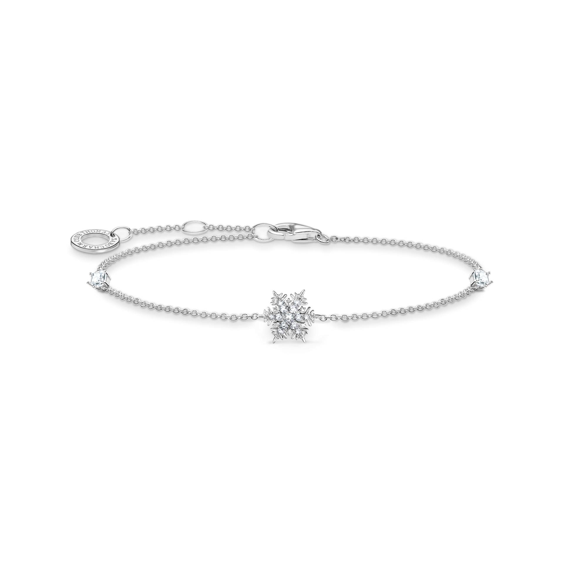 Thomas Sabo Armband Schneeflocke mit weißen Steinen silber weiß A2082-051-14-L19V von Thomas Sabo