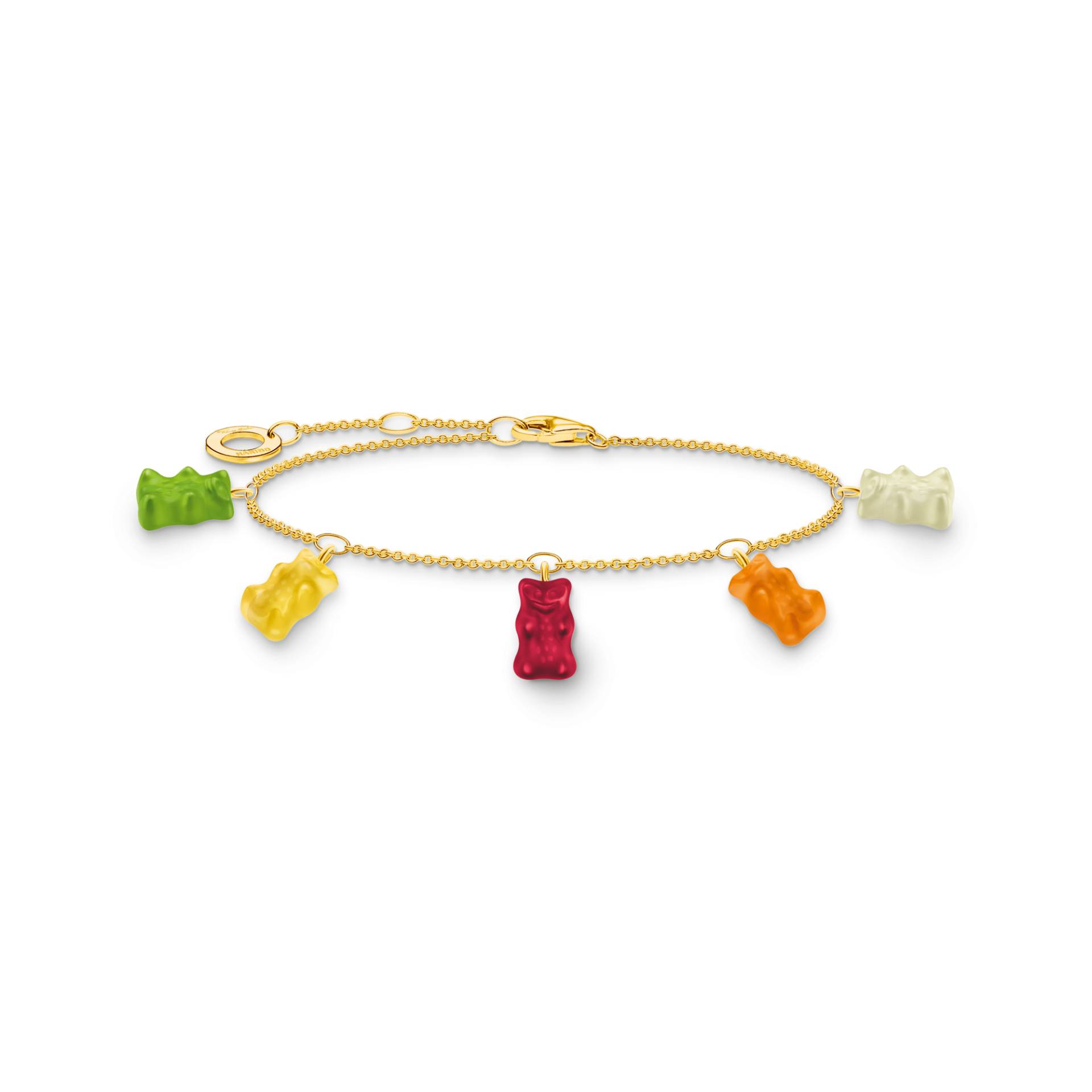 Thomas Sabo Armband mit 5 bunten Goldbären vergoldet mehrfarbig A2152-413-7-L19V Thomas Sabo Armband mit 5 bunten Goldbären vergoldet mehrfarbig A2152-413-7-L19V von Thomas Sabo
