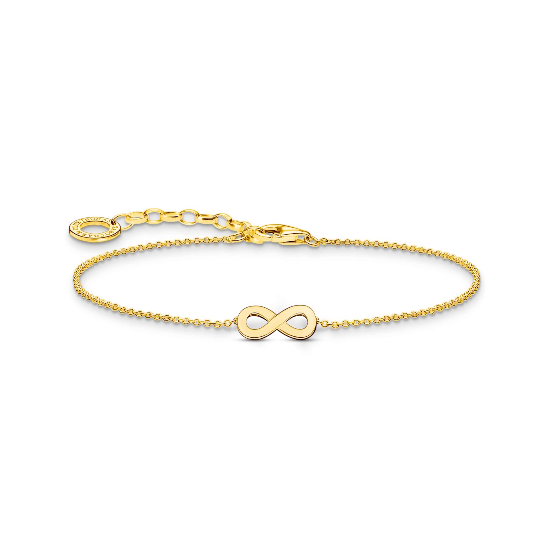 Thomas Sabo Armband mit Infinity-Anhänger vergoldet gelbgoldfarben A2161-413-39-L19V von Thomas Sabo