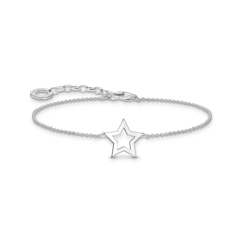 Thomas Sabo Armband mit Stern-Anhänger Silber silberfarben A2162-001-21-L19V von Thomas Sabo