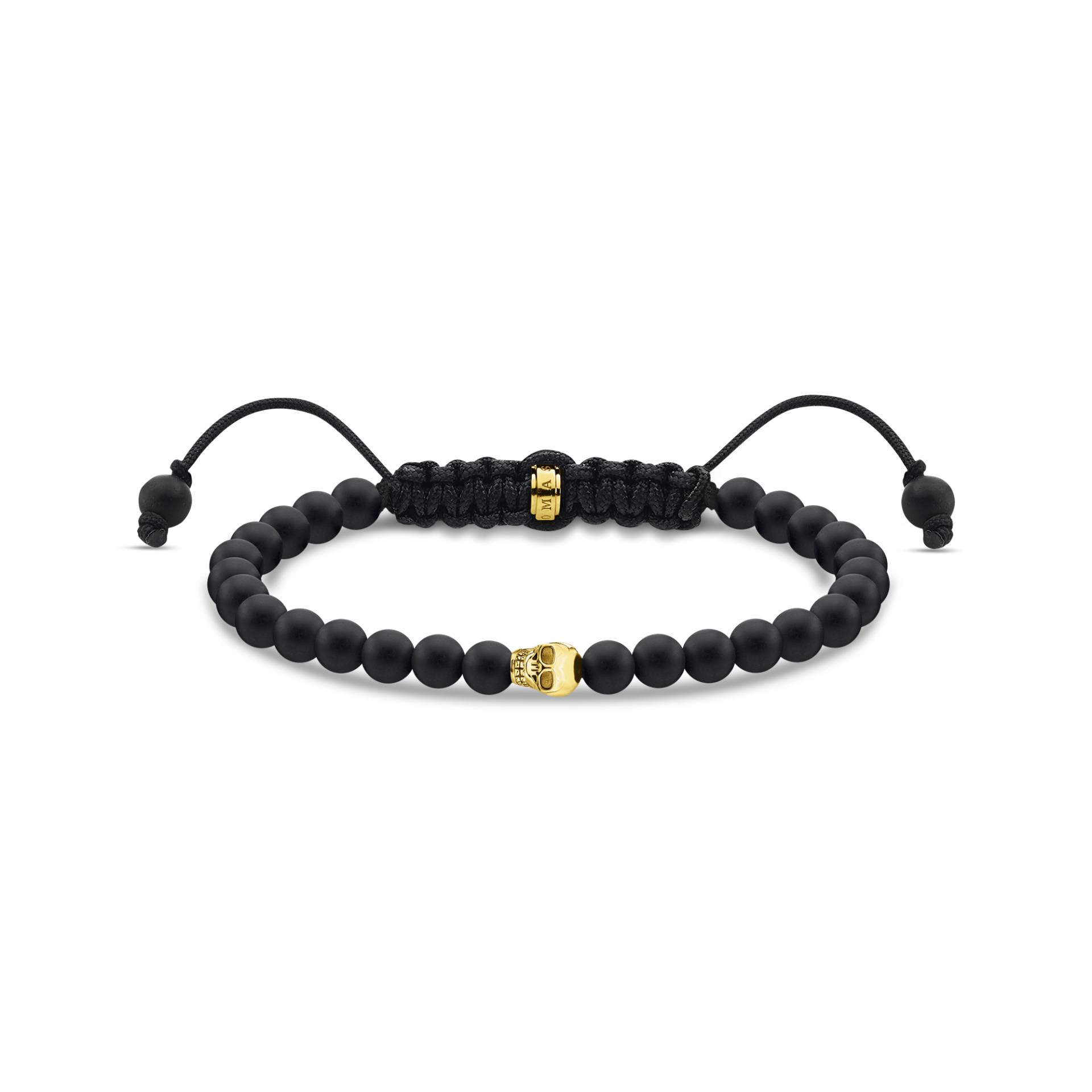 Thomas Sabo Armband schwarz Totenkopf gold schwarz A2015-848-11-L22V von Thomas Sabo