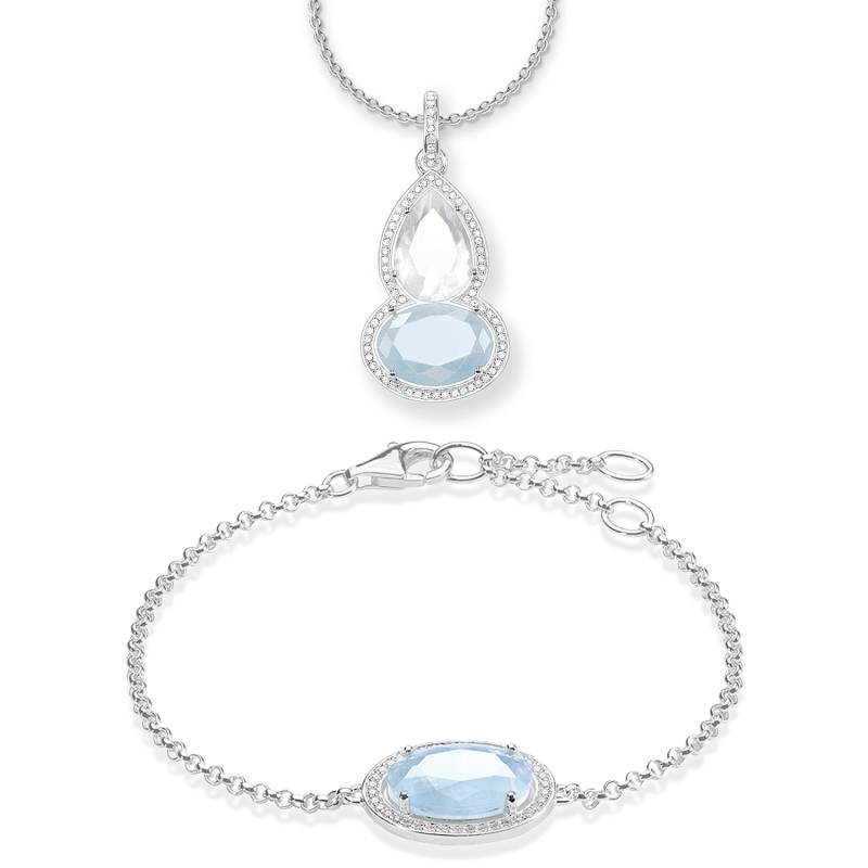 Thomas Sabo Armband & Kette hellblau SET0420-697-31-L42V von Thomas Sabo