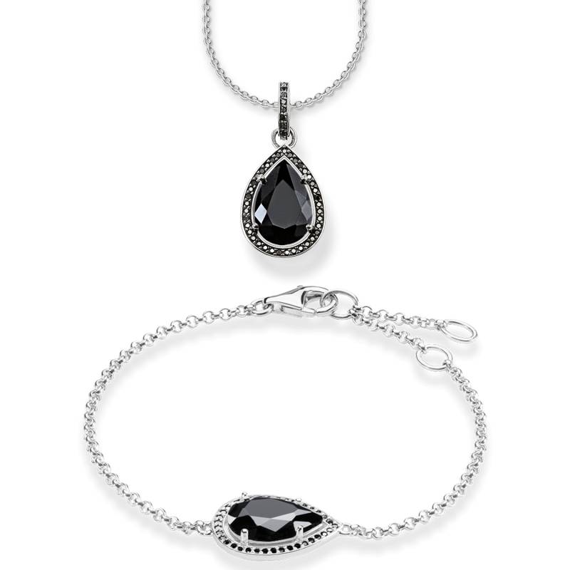 Thomas Sabo Armband & Kette schwarz SET0418-641-11-L42V von Thomas Sabo
