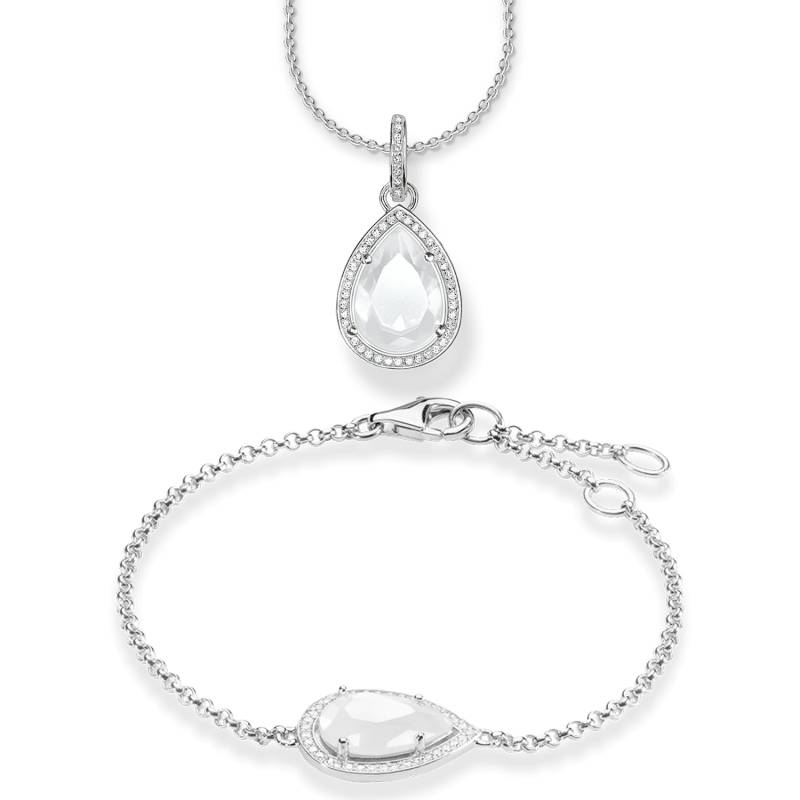 Thomas Sabo Armband & Kette weiß SET0419-690-14-L42V von Thomas Sabo