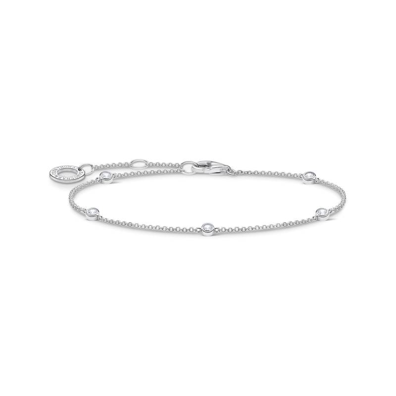 Thomas Sabo Armband weiße Steine silber weiß A1999-051-14-L19V von Thomas Sabo