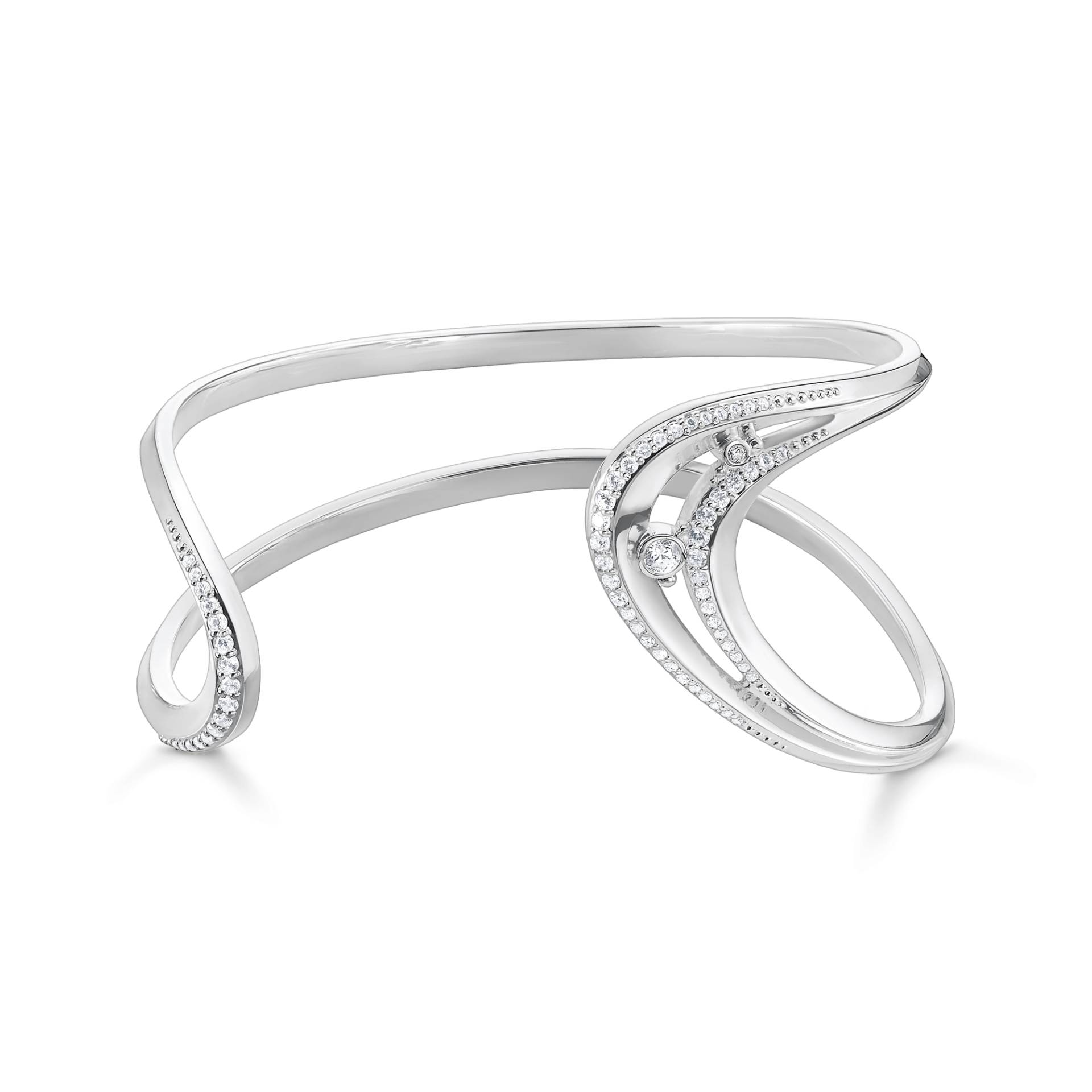 Thomas Sabo Armreif Welle mit Steinen weiß AR108-051-14-L17 Thomas Sabo Armreif Welle mit Steinen weiß AR108-051-14-L17 von Thomas Sabo