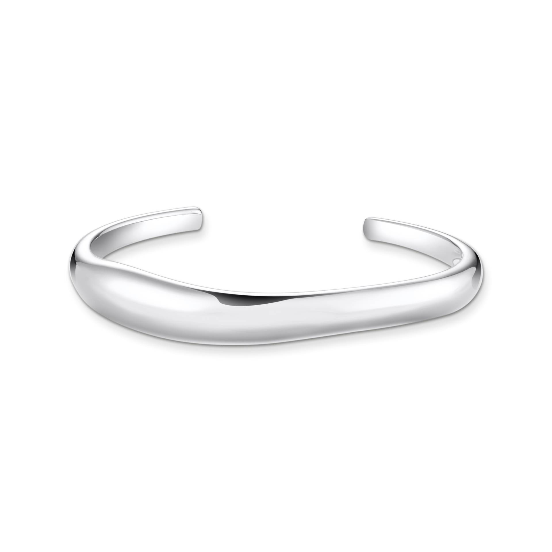 Thomas Sabo Armreif mit geschwungener Form Silber silberfarben AR116-001-21-L17 von Thomas Sabo