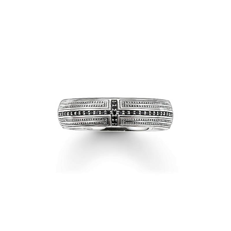 Thomas Sabo Bandring Kreuz Pavé schwarz TR1943-051-11-52 von Thomas Sabo