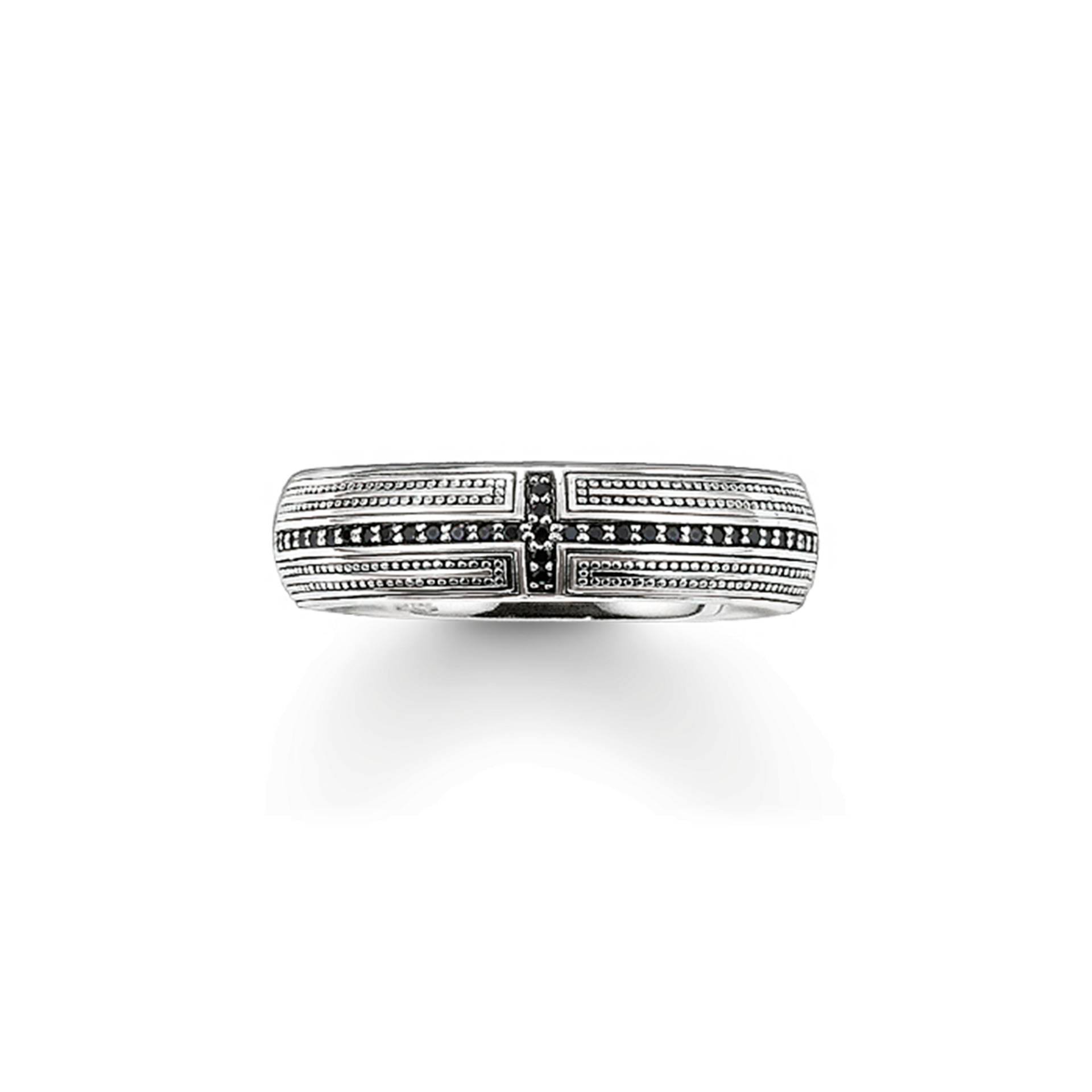 Thomas Sabo Bandring Kreuz Pavé schwarz TR1943-051-11-68 Thomas Sabo Bandring Kreuz Pavé schwarz TR1943-051-11-68 von Thomas Sabo