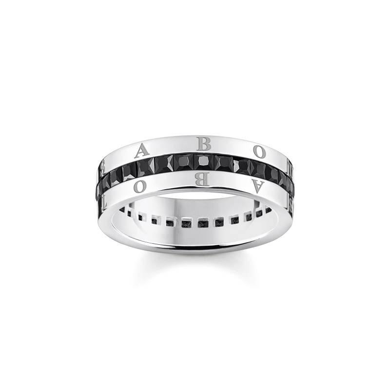 Thomas Sabo Bandring mit schwarzen Steinen Pavé Silber schwarz TR2361-643-11-48 von Thomas Sabo