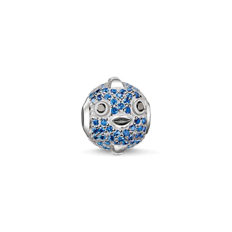 Thomas Sabo Bead Blauer Kugelfisch Fugu hellblau K0149-667-31 von Thomas Sabo