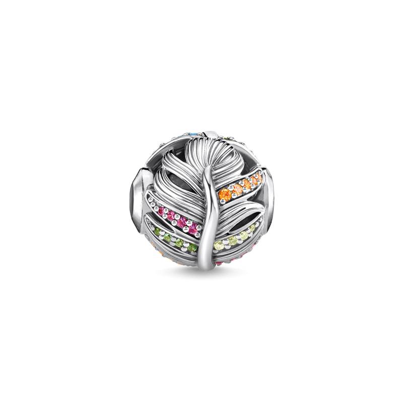 Thomas Sabo Bead Feder silber mehrfarbig K0343-342-7 von Thomas Sabo